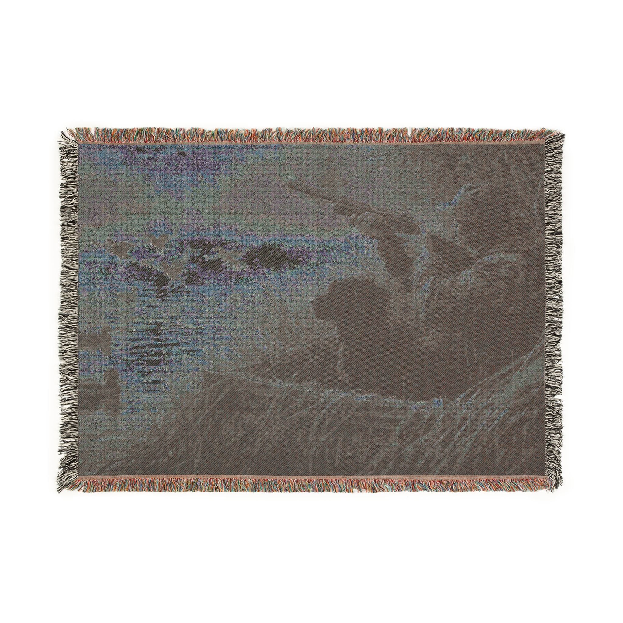 Field & Feather Woven Blanket — Cozy Throw with Botanical-Inspired Design