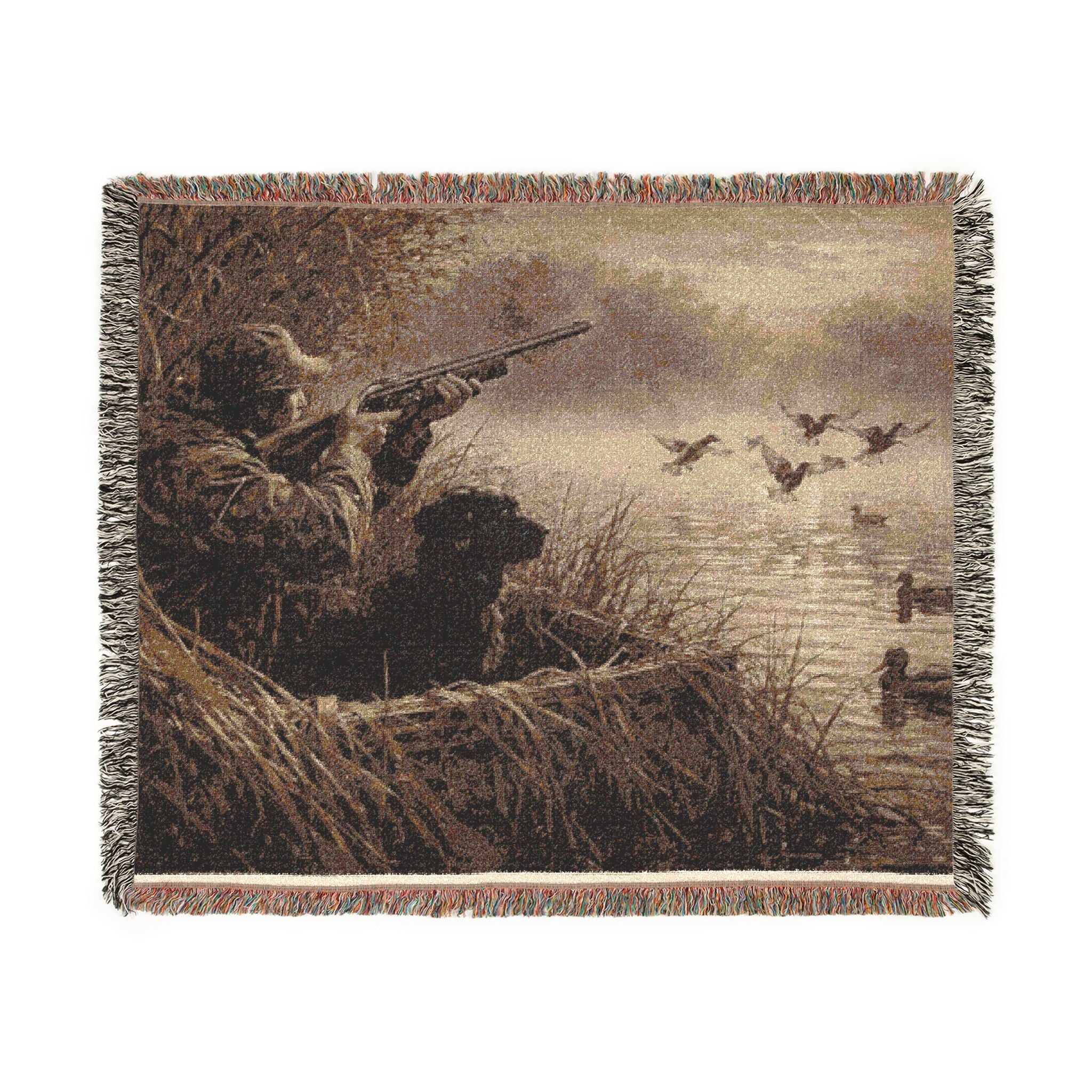 Field & Feather Woven Blanket — Cozy Throw with Botanical-Inspired Design