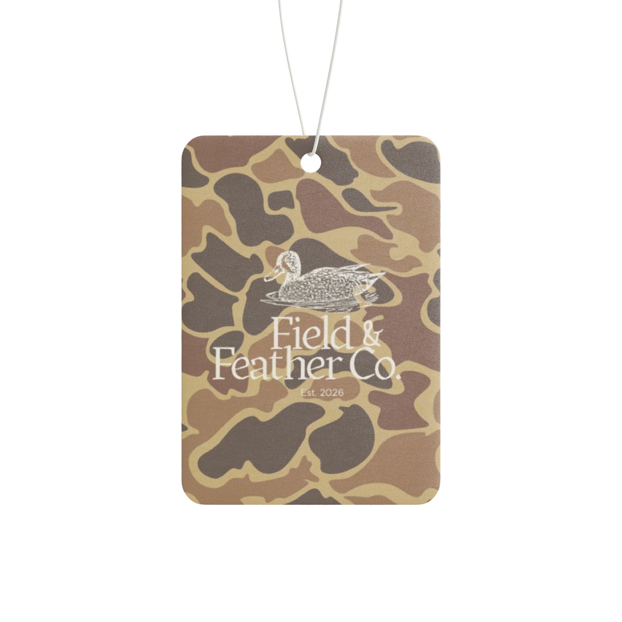 Camo Duck Car Air Freshener — Field & Feather Co. Scented Ornament